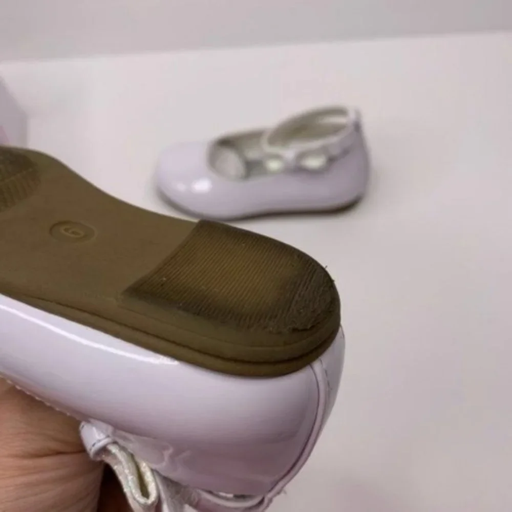 Rachel Shoes Lil Louisa White Patent Size 6M